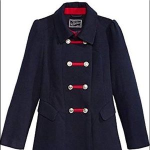 Rothschild big girls faux wool petal front coat Gray